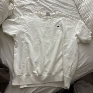 Nike Men's Cream Crewneck Sweater